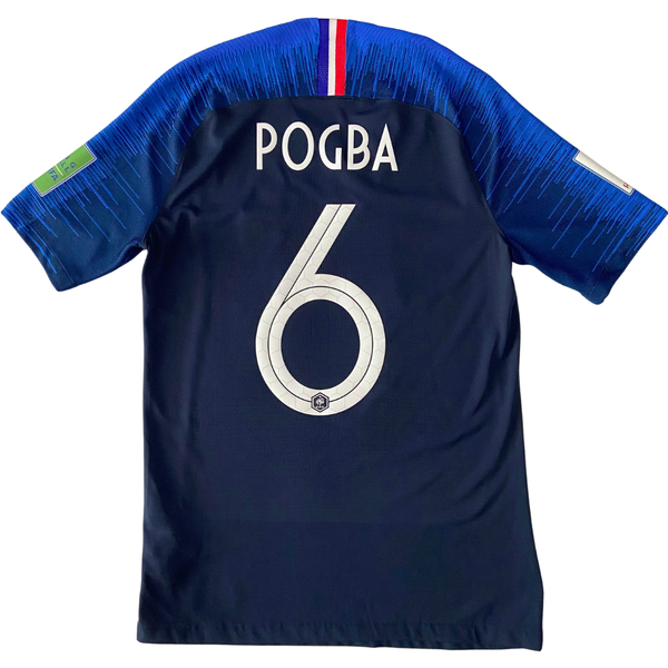 ÁO BÓNG ĐÁ TUYỂN PHÁP 2018/20 CHÍNH HÃNG SÂN NHÀ PLAYER POGBA #6 - S (ÂU) 893874-451