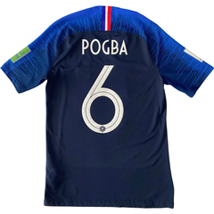 ÁO BÓNG ĐÁ TUYỂN PHÁP 2018/20 CHÍNH HÃNG SÂN NHÀ PLAYER POGBA #6 - S (ÂU) 893874-451