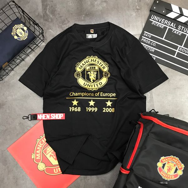 ÁO THUN MANCHESTER UNITED CHAMPIONS OF EUROPE ATMU09 BLACK