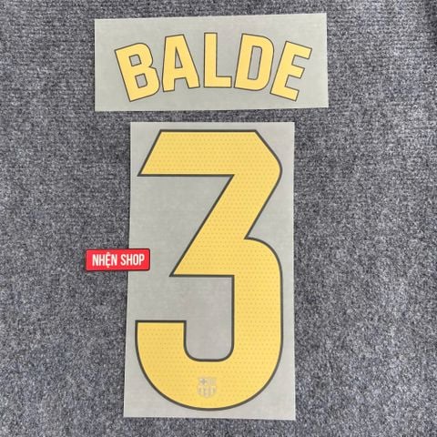 NAMESET BALDE 3 AUTHENTIC BARCELONA SÂN NHÀ 2024/25 LALIGA
