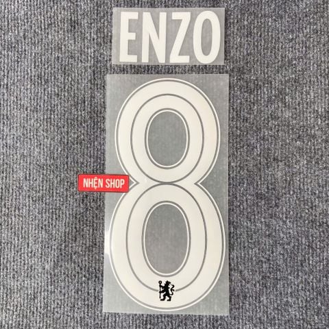 NAMESET ENZO 8 AUTHENTIC CHELSEA SÂN NHÀ 2024/25 FA CUP & UECL