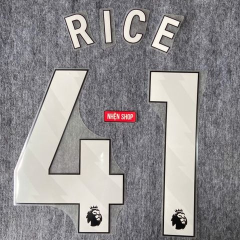 NAMESET RICE 41 AUTHENTIC ARSENAL SÂN NHÀ 2023 - 2026 EPL