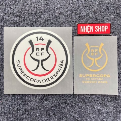 PATCH CHUNG KẾT SUPERCOPA & MATCH DETAILS AUTHENTIC BARCELONA 2024/25 SUPERCOPA DE ESPANA