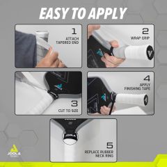 QUẤN CÁN JOOLA PREMIUM OVERGRIP (4-PACK) - TRẮNG