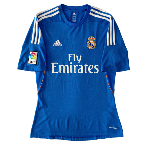 ÁO BÓNG ĐÁ REAL MADRID 2013/14 CHÍNH HÃNG SÂN KHÁCH FAN - S (ÂU)