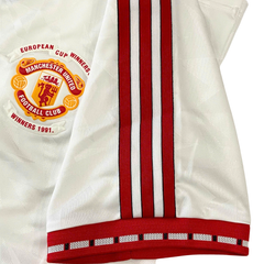 ÁO BÓNG ĐÁ MANCHESTER UNITED 1991 SÂN KHÁCH TRẮNG CHÍNH HÃNG JF0376