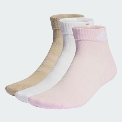 BỘ 3 ĐÔI TẤT ADIDAS HỒNG TRẮNG BE IP0404