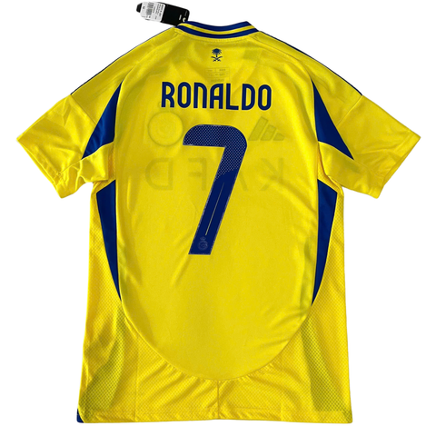 ÁO ĐẤU AL NASSR 2024/25 CHÍNH HÃNG SÂN NHÀ BẢN FAN IN RONALDO #7- JP0463