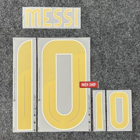NAMESET MESSI 10 AUTHENTIC ARGENTINA SÂN KHÁCH 2024 COPA AMERICA & VÒNG LOẠI WORLD CUP 2026