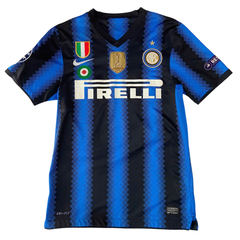 ÁO BÓNG ĐÁ INTER MILAN 2010/11 CHÍNH HÃNG SÂN NHÀ  FAN NAGATOMO #55 - S (ÂU)