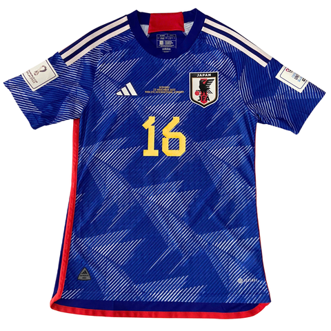 ÁO BÓNG ĐÁ TUYỂN NHẬT 2022 CHÍNH HÃNG SÂN NHÀ PLAYER TOMIYASU #16 - L (Á)