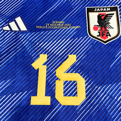 ÁO BÓNG ĐÁ TUYỂN NHẬT 2022 CHÍNH HÃNG SÂN NHÀ PLAYER TOMIYASU #16 - L (Á)