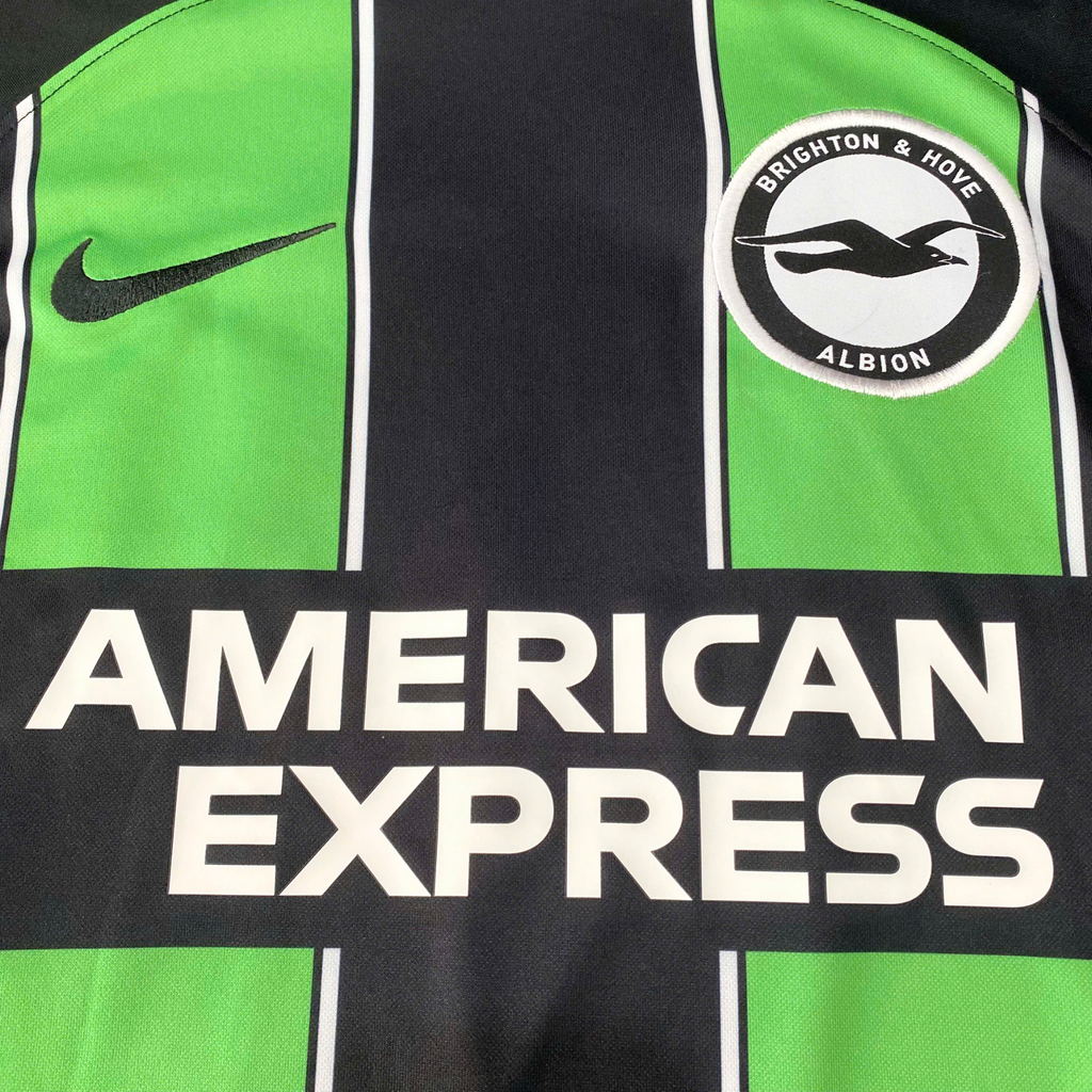 ÁO BÓNG ĐÁ BRIGHTON & HOVE 2023/24 CHÍNH HÃNG SÂN KHÁCH FAN MITOMA #22 - M (ÂU)