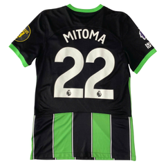 ÁO BÓNG ĐÁ BRIGHTON & HOVE 2023/24 CHÍNH HÃNG SÂN KHÁCH FAN MITOMA #22 - M (ÂU)