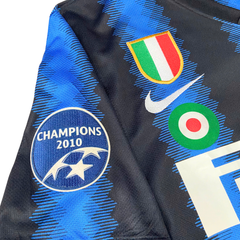 ÁO BÓNG ĐÁ INTER MILAN 2010/11 CHÍNH HÃNG SÂN NHÀ  FAN NAGATOMO #55 - S (ÂU)