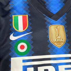 ÁO BÓNG ĐÁ INTER MILAN 2010/11 CHÍNH HÃNG SÂN NHÀ  FAN NAGATOMO #55 - S (ÂU)