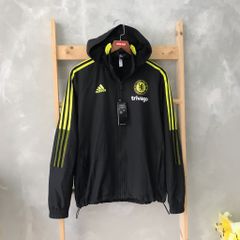 ÁO KHOÁC GIÓ CHELSEA ĐEN SỌC DẠ QUANG 2021-2022 - CHELSEA BLACK NEON JACKET