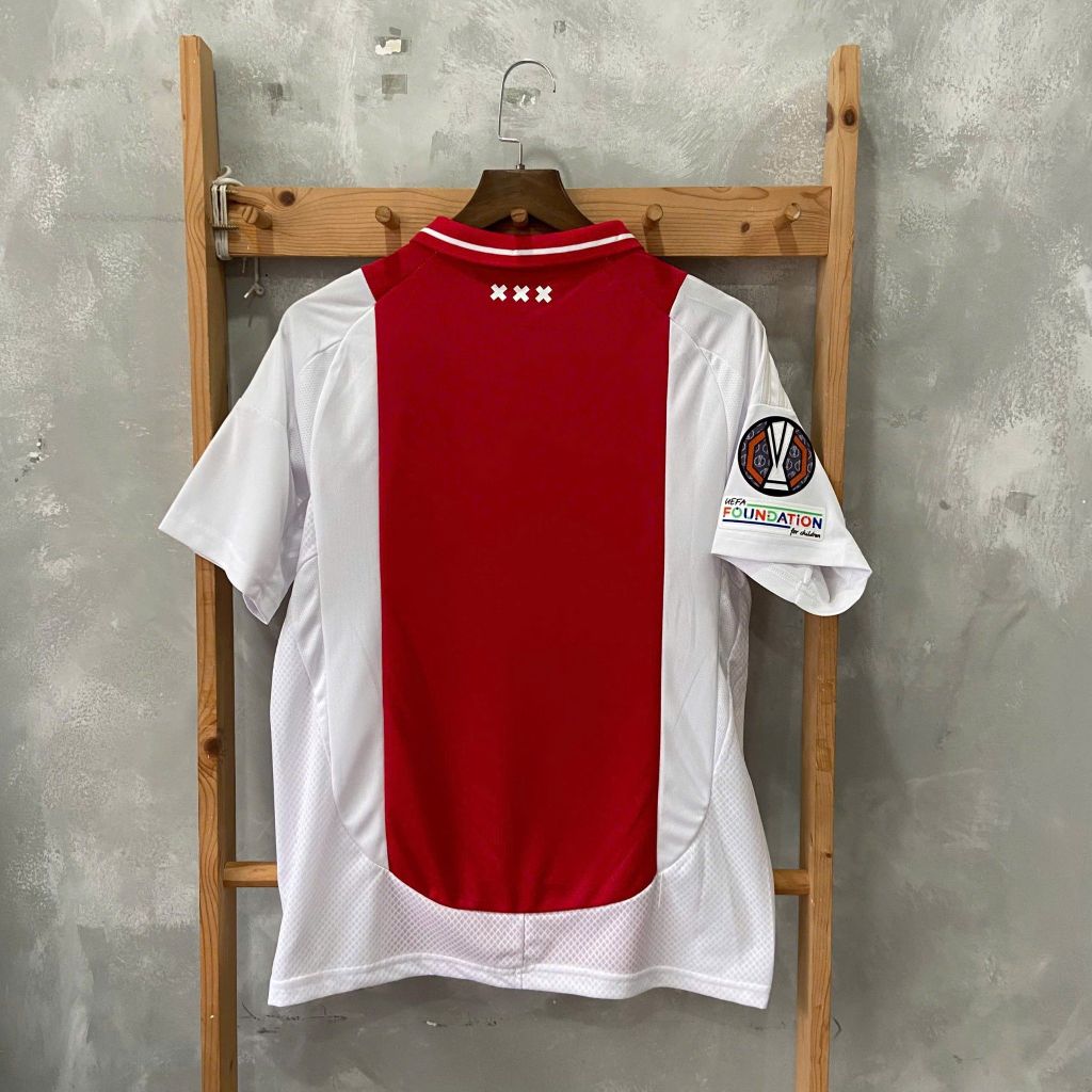 ÁO ĐẤU AJAX 2024/25 HÀNG THÁI SÂN NHÀ ĐỎ TRẮNG FAN