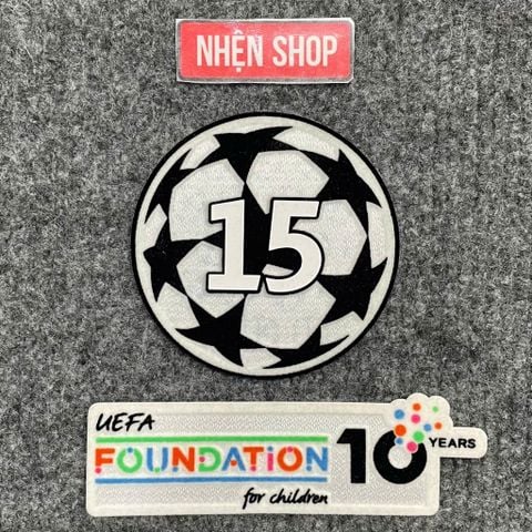PATCH C1 CHAMPIONS LEAGUE SỐ 15 AUTHENTIC REAL MADRID 2025/26 UCL