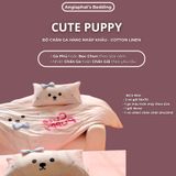  Bộ Chăn Ga Cotton Linen Kids - SNOW DOG 
