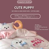  Bộ Chăn Ga Cotton Linen Kids - SNOW DOG 