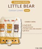 Bộ Chăn Ga Cotton Linen Kids - BEAR 
