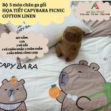  Bộ Chăn Ga Cotton Linen Kids - CAPY BARA 1 