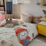  Bộ Chăn Ga Cotton Linen Kids - LABUBU 