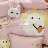  Bộ Chăn Ga Cotton Linen Kids - RABBIT 