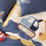  Bộ Chăn Ga Cotton Linen Kids - XE CẨU 