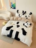  Bộ Chăn Ga Cotton Linen Kids - Khỉ Đen 