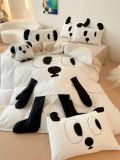  Bộ Chăn Ga Cotton Linen Kids - Khỉ Đen 