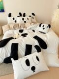  Bộ Chăn Ga Cotton Linen Kids - Khỉ Đen 