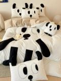  Bộ Chăn Ga Cotton Linen Kids - Khỉ Đen 