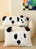  Bộ Chăn Ga Cotton Linen Kids - Khỉ Đen 