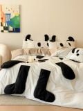  Bộ Chăn Ga Cotton Linen Kids - Khỉ Đen 