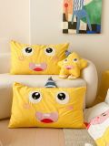  Bộ Chăn Ga Cotton Linen Kids - Sao Vàng 