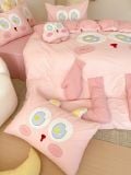  Bộ Chăn Ga Cotton Linen Kids - GẤU CHÂN DÀI 