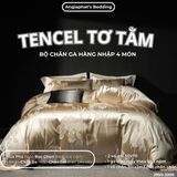  Set Chăn Ga Tencel Tơ Tằm COLOGNE - Vàng Gold 