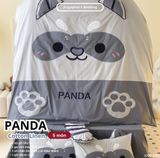  Bộ Chăn Ga Cotton Linen Kids / Cho Bé - Panda 