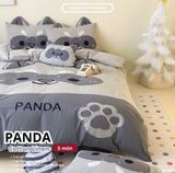  Bộ Chăn Ga Cotton Linen Kids / Cho Bé - Panda 