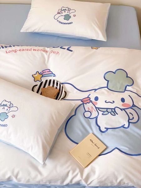  Bộ Chăn Ga Cotton Linen Kids - Cinnamorol 2 