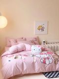  Bộ Chăn Ga Cotton Linen Kids - Kitty 3 