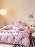  Bộ Chăn Ga Cotton Linen Kids - Kitty 3 
