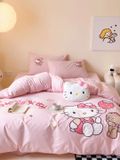  Bộ Chăn Ga Cotton Linen Kids - Kitty 3 