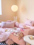  Bộ Chăn Ga Cotton Linen Kids - Kitty 3 