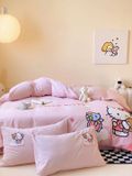  Bộ Chăn Ga Cotton Linen Kids - Kitty 2 