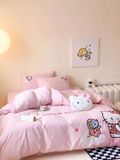  Bộ Chăn Ga Cotton Linen Kids - Kitty 2 
