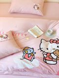  Bộ Chăn Ga Cotton Linen Kids - Kitty 2 