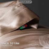  Set Chăn Ga Tencel Tơ Tằm COLOGNE - Nâu Kem 